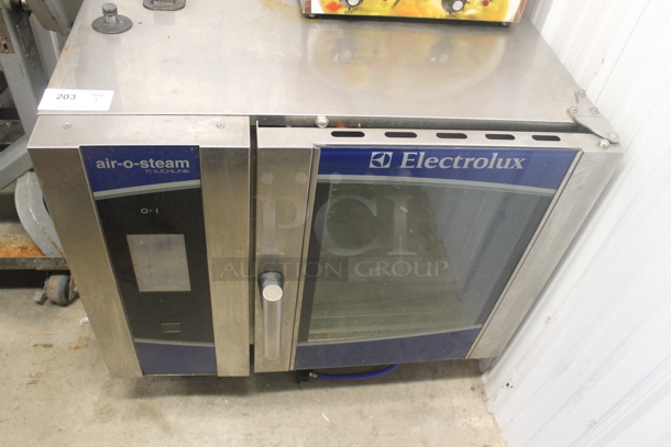 Electrolux Air-O-Steam Stainless Steel Commercial Natural Gas Powered Convection Oven w/ View Through Door. - Image 1 of 5
