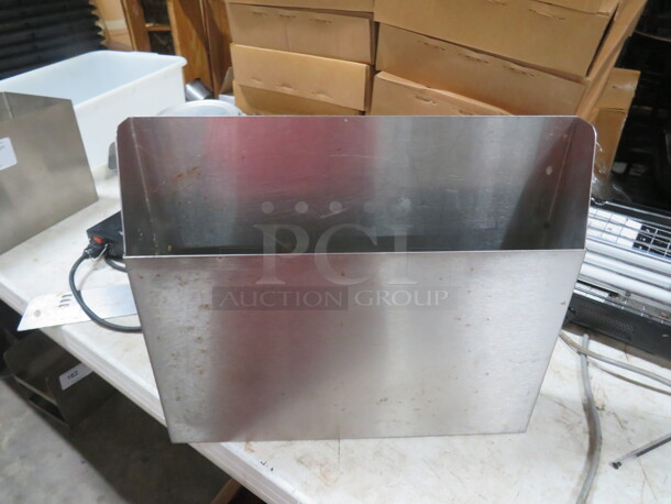 One Stainless Steel Holder. 16X3X14 - Image 2 of 3