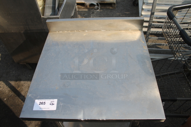 Commercial Stainless Steel Equipment Stand With Undershelf on Galvanized Legs. - Image 2 of 4