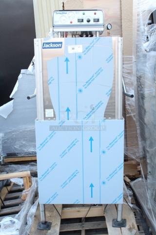 BRAND NEW SCRATCH & DENT Jackson TempStar High Temperature Door Type Dish Washer with Electric Booster Heater - 208/230V, 3 Phase. NO NOTICEABLE DEFECTS. S/N: 23J418843