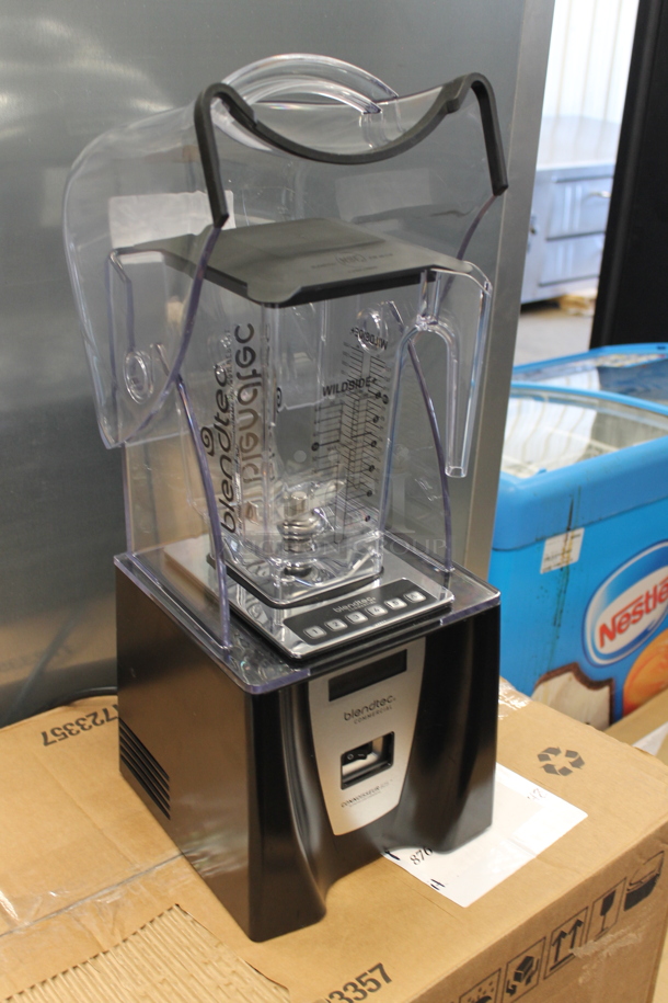 BRAND NEW SCRATCH AND DENT!  Blendtec ICB5/ABC5 Metal Commercial Countertop Blender w/ Poly Dome Cover and Pitcher. 120 Volts, 1 Phase. Tested and Working! - Image 2 of 5