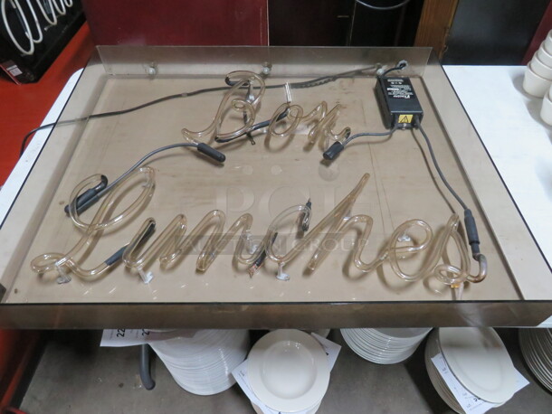 One BOX LUNCHES Neon. May Just Need A Ballast. 35X3.5X28 - Image 1 of 1