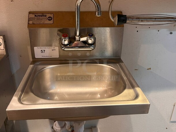 Stainless Steel Hand Wash Sink. Faucet NOT Included
**LABOR FOR REMOVAL ADDITIONAL FEE, CONTACT MISSOURI DIVISION FOR LABOR QUOTE OR ADDITIONAL QUESTIONS. - Item #1111419