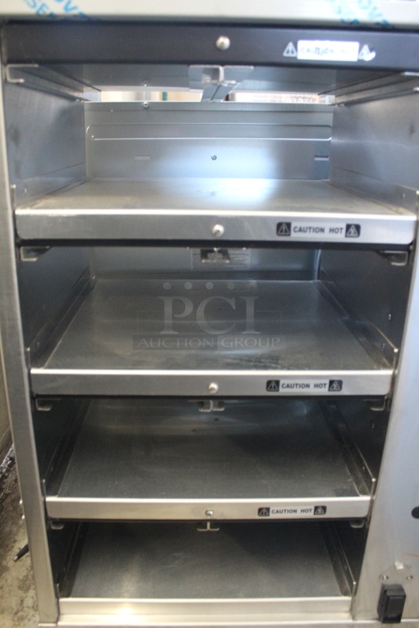 BRAND NEW! 2022 Duke RFHU-42-120H2 Stainless Steel Commercial Countertop 4 Tier Warming Holding Display Case. 120 Volts, 1 Phase. Tested and Working! - Image 4 of 8