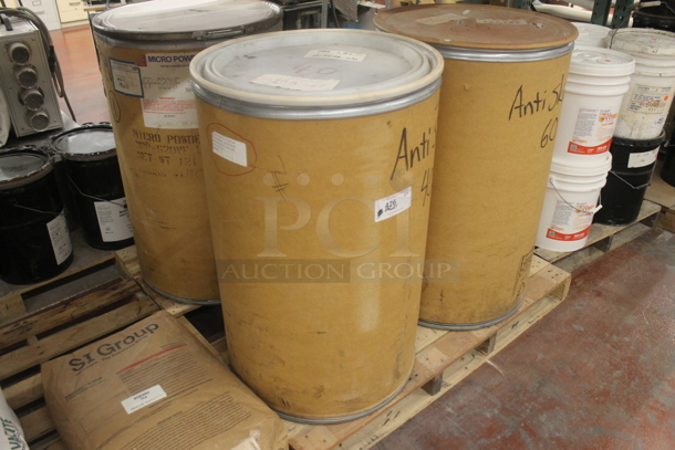ALL ONE MONEY! PALLET LOT of Barrels; Micro Powders. BUYER MUST REMOVE. - Image 2 of 5