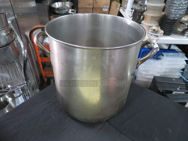 One 13X13.5 Heavy Duty  Stainless Steel Stock Pot.  - Image 1 of 2