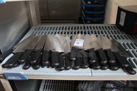 25 NEW SHARPENED Stainless Steel Chef Knives. 25 Times Your Bid!