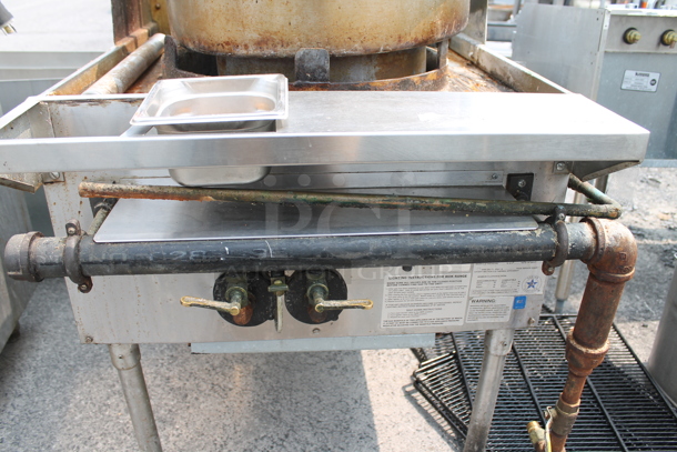 Bowery 101 Stainless Steel Commercial Floor Style Natural Gas Powered Wok Range. - Image 2 of 8