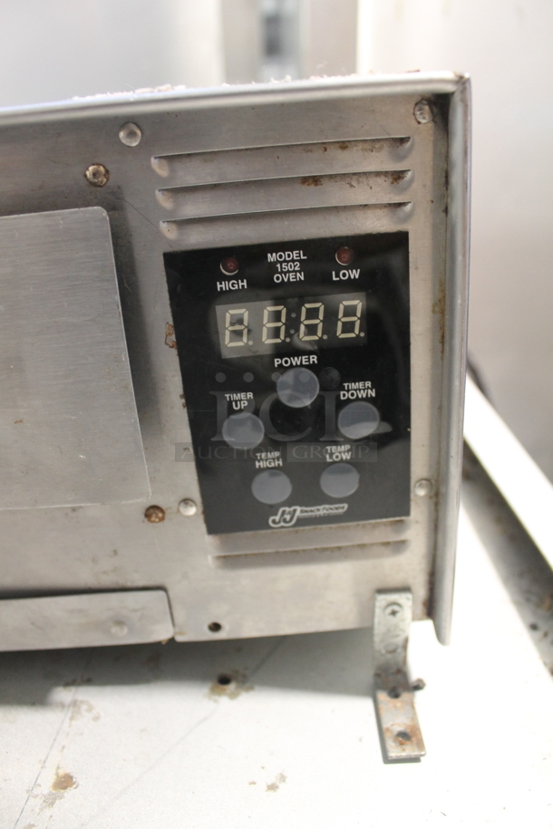 J&J Snack Foods 1502 Stainless Steel Commercial Countertop Electric Powered Snack Pizza Oven. 120 Volts, 1 Phase. Tested and Working! - Image 2 of 8