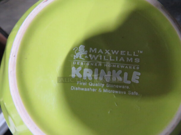 7 Inch Maxwell Williams Krinkle Lime Bowl. 10XBID - Image 2 of 2