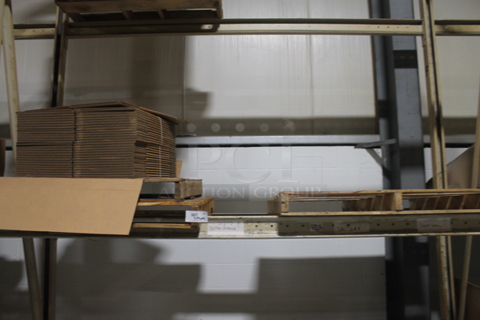 ALL ONE MONEY! THREE PALLET LOT Including BRAND NEW Cardboard Boxes. BUYER MUST REMOVE.