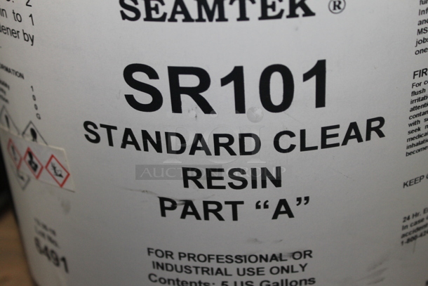 ALL ONE MONEY! TWO PALLET LOT of Various Items Including Black Metal Barrel and Various Chemical In Poly Buckets. BUYER MUST REMOVE. - Image 4 of 4