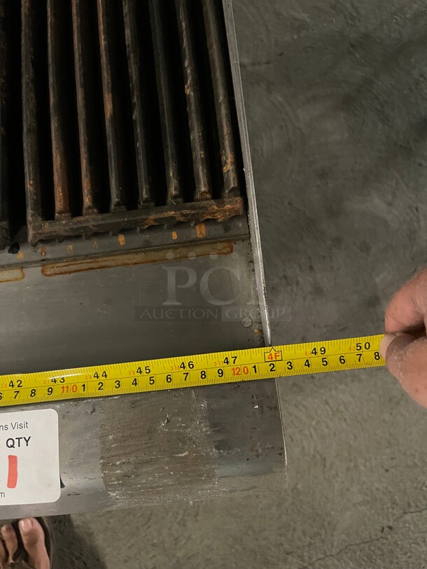 Working! Cooking Performance Group CBL48 48 inch Gas Countertop Lava Briquette Charbroiler NSF Tested and Working!  - Image 8 of 10