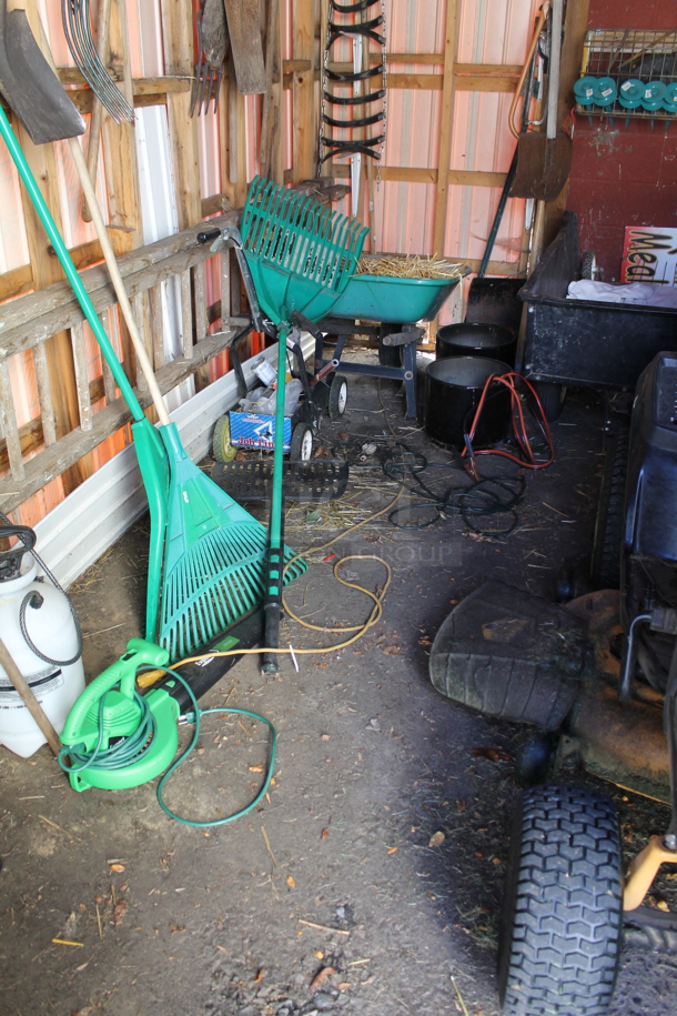 ALL ONE MONEY! Shed Lot of Various Contents Including Pressure Washer, Yard Tools and Cleaner. Does Not Include Lawn Mower w/ Trailer. BUYER MUST REMOVE. (shed #3) - Image 9 of 11