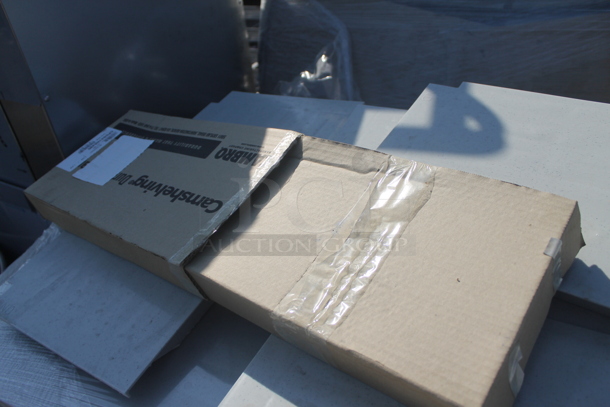 BRAND NEW! ALL ONE MONEY! Lot of Gray Poly Shelf Pieces. Includes 20x11 - Image 4 of 6