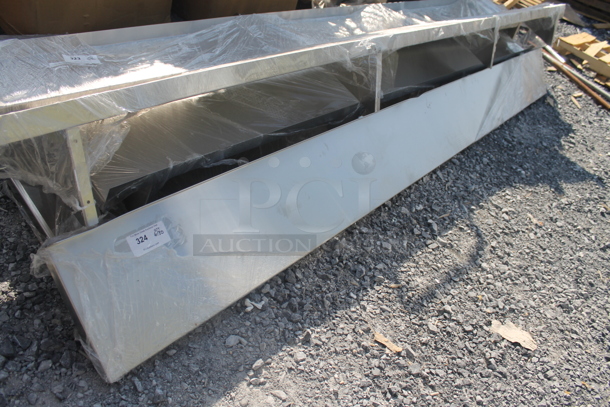BRAND NEW! Stainless Steel Wall Mount Shelf. Stock Picture - Cosmetic Condition May Vary. 