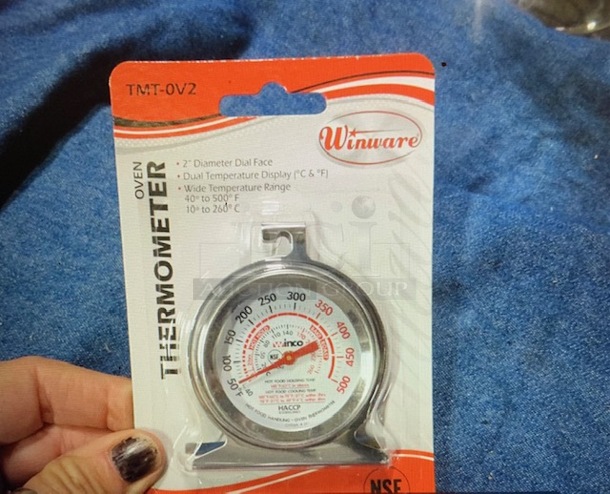 NEW Winware 2 Inch Thermometer. #TMT-OV2. 2XBID