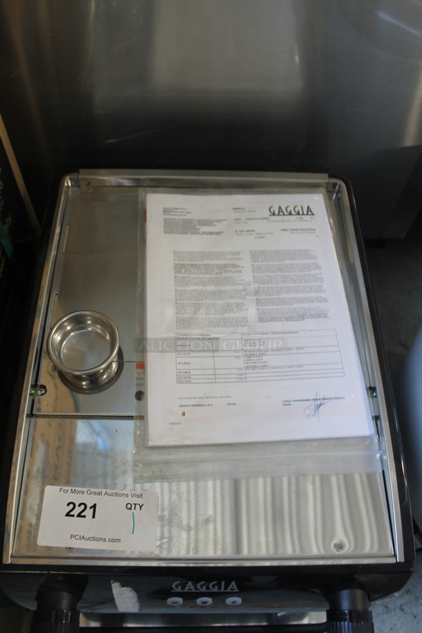 	BRAND NEW SCRATCH AND DENT! 2022 Gaggia CGG191A50NU Stainless Steel Commercial Countertop Single Group Espresso Machine w/ Portafilter and Steam Wand. 115 Volts, 1 Phase. Tested and Working! - Image 4 of 8