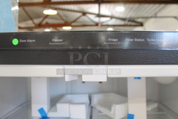 BRAND NEW SCRATCH AND DENT! GWE10IXIES Stainless Steel French Door Style Cooler Freezer. Tested and Working! - Image 4 of 6