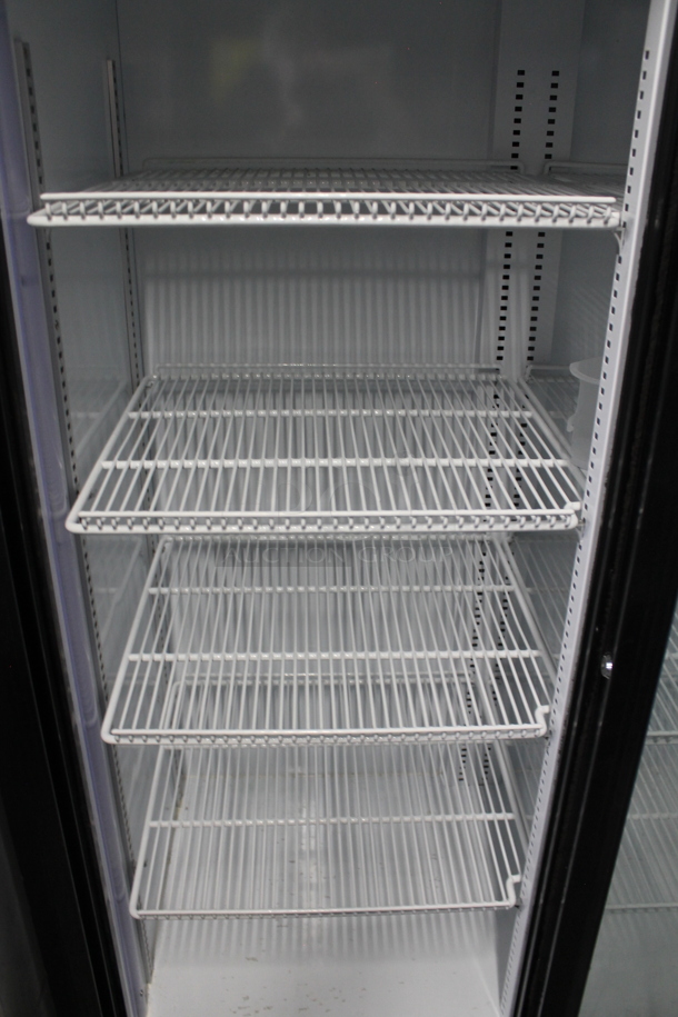 CSD-10905 Metal Commercial 2 Door Reach In Cooler Merchandiser w/ Poly Coated Racks. 115 Volts, 1 Phase. Tested and Working! - Image 2 of 4