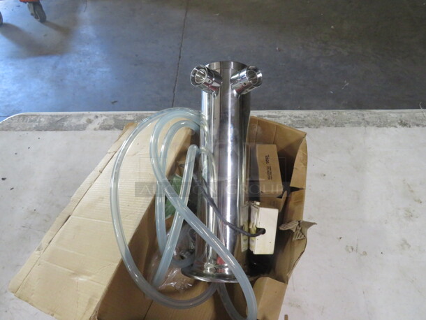 One NEW Stainless Steel 2 Tap Tower.  - Image 1 of 2