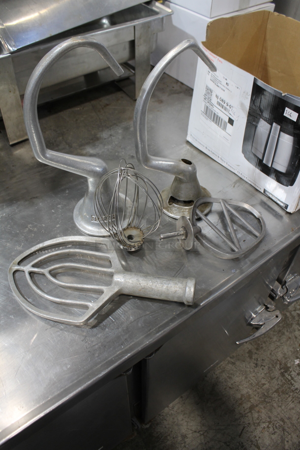 5 Various Mixer Attachments;5 Quart Whisk, 2 Dough and 2 Paddle. 5 Times Your Bid!