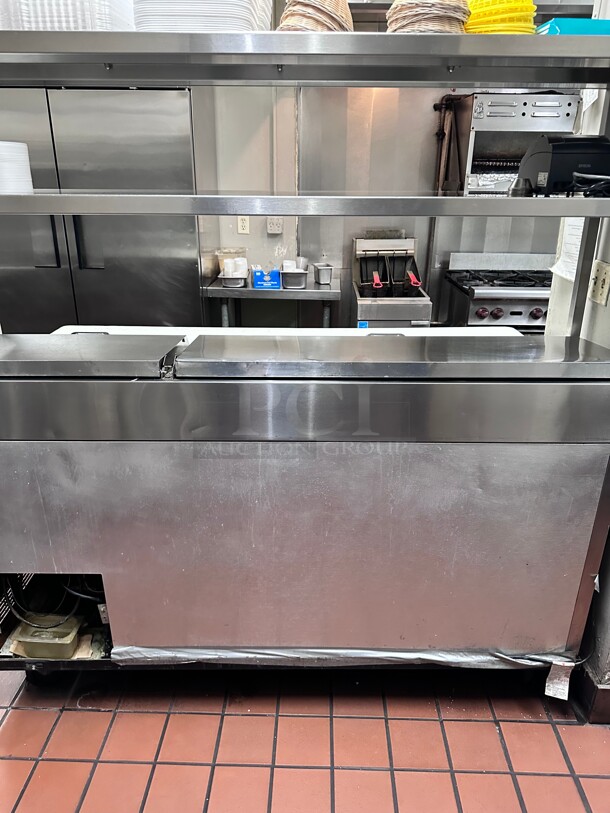 Working! True TPP-67 67 inch Commercial Pizza Prep Table w/ Refrigerated Base, w/ Double Shelf 115v NSF Tested and Working! - Image 7 of 10