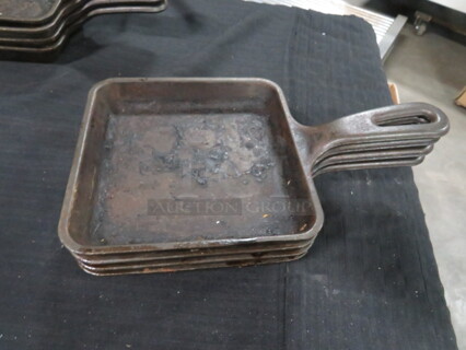 Square Lodge Cast Iron Skillet. #6WS. 4XBID 