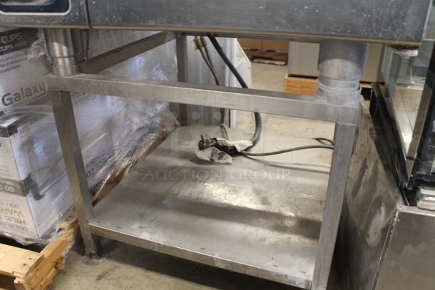 2018 Alto-Shaam CTP10-10E Commercial Stainless Steel Electric Combitherm Oven With Polycoated Racks On Steel Stand With Undershelf. 208-240 V, 3 Phase.  - Image 9 of 11