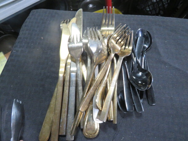 One Mega Lot Of Assorted Flatware. - Image 1 of 1