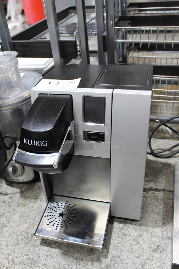 Keurig K150P Metal Countertop Single Cup Coffee Machine. 120 Volts, 1 Phase.  - Image 1 of 6