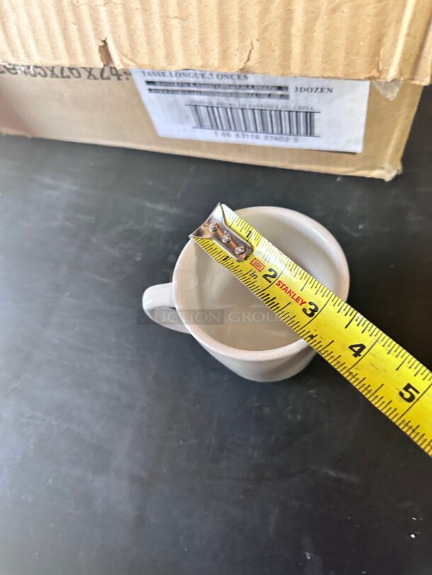 New! Libbey 840-110-004 7 oz Porcelana™ Tall Cup - Porcelain, Bright White NSF - Image 4 of 7