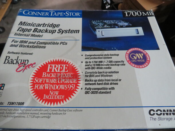 One Mini Cartridge Tape Backup System. - Image 2 of 3