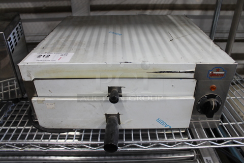 BRAND NEW SCRATCH AND DENT! Sirman Forno Pizza Stainless Steel Commercial Countertop Electric Powered Pizza Oven. 230 Volts, 1 Phase. 