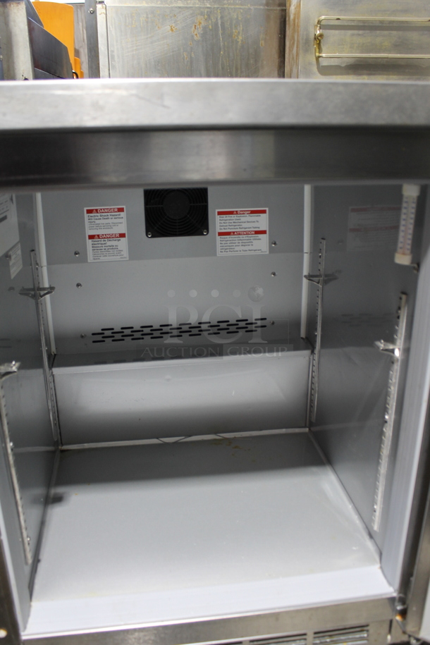 Beverage Air WTF24AHC Stainless Steel Commercial Single Door Undercounter Cooler on Commercial Casters. 115 Volts, 1 Phase. Tested and Working! - Image 2 of 3