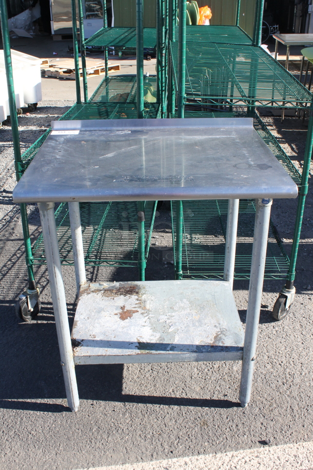 Stainless Steel Table w/ Metal Under Shelf. - Image 1 of 2