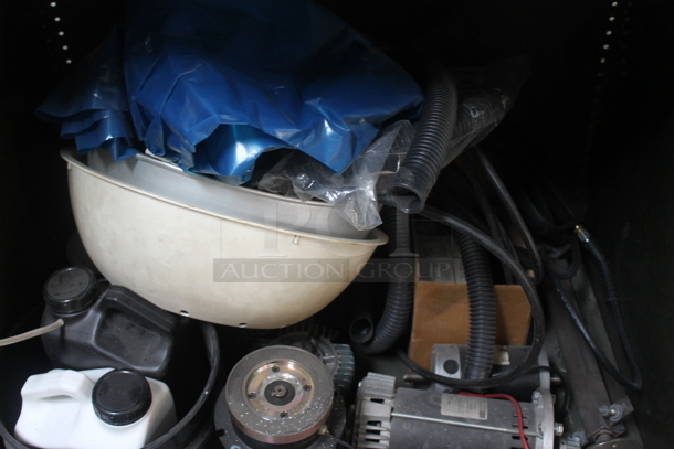 Tan Metal 6 Tier Shelving Unit w/ Contents Including Cleaner. BUYER MUST REMOVE. - Image 12 of 12