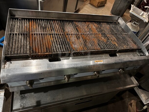 CPG CBL48 48" Natural Gas Lava Briquette Charbroiler (Stand not included) 48X27X15 - Image 2 of 6