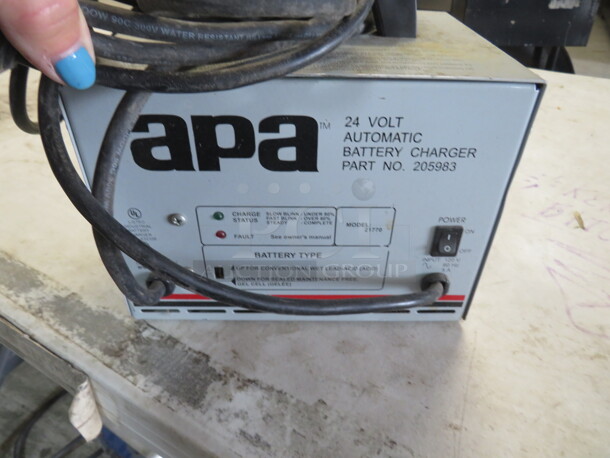 One APA 24 Volt Charger. #206981 - Image 1 of 1