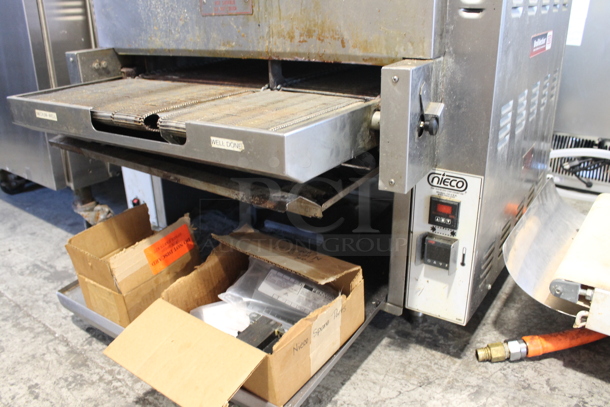 2018 Nieco JF63-2G Stainless Steel Commercial Countertop Natural Gas Powered BroilVection Conveyor Charbroiled Burger Grill. - Image 3 of 9