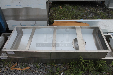 BRAND NEW SCRATCH AND DENT! Stainless Steel Commercial Ice Bin Drop In.