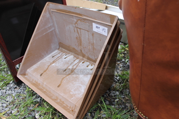 ALL ONE MONEY! Lot of 3 Brown Poly Items. - Image 2 of 3