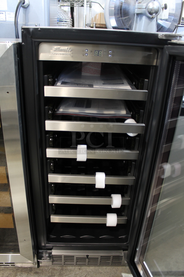 BRAND NEW SCRATCH AND DENT! Danby DWC031D1BSSPR Silhouette Professional Tuscany 28 Bottle Built-In Wine Cooler Merchandiser. 115 Volts, 1 Phase. Tested and Working! - Image 3 of 4