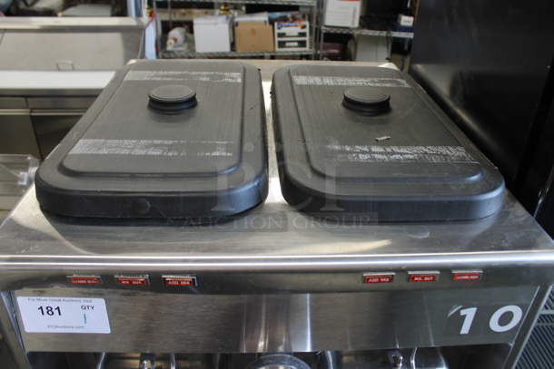 2013 Taylor 342D-27 Stainless Steel Commercial Floor Style Air Cooled 2 Flavor Frozen Beverage Machine w/ Drink Mixer Attachment on Commercial Casters. 208-230 Volts, 1 Phase. - Image 2 of 8