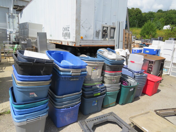 One Mega Lot Of Storage Tubs. - Image 2 of 2