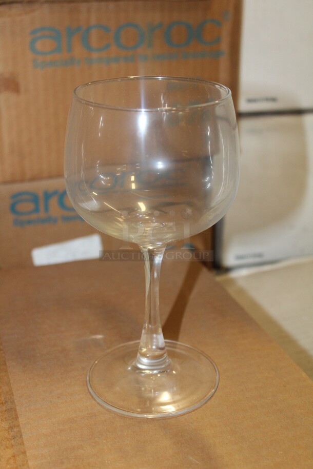 NEW IN BOX! 1 Box (24 Count) Arcoroc  Grand Ballon Wine Glasses. 24X Your Bid! 