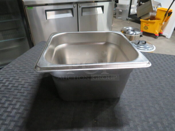 1/6 Size 4 Inch Deep Hotel Pan. 2XBID.