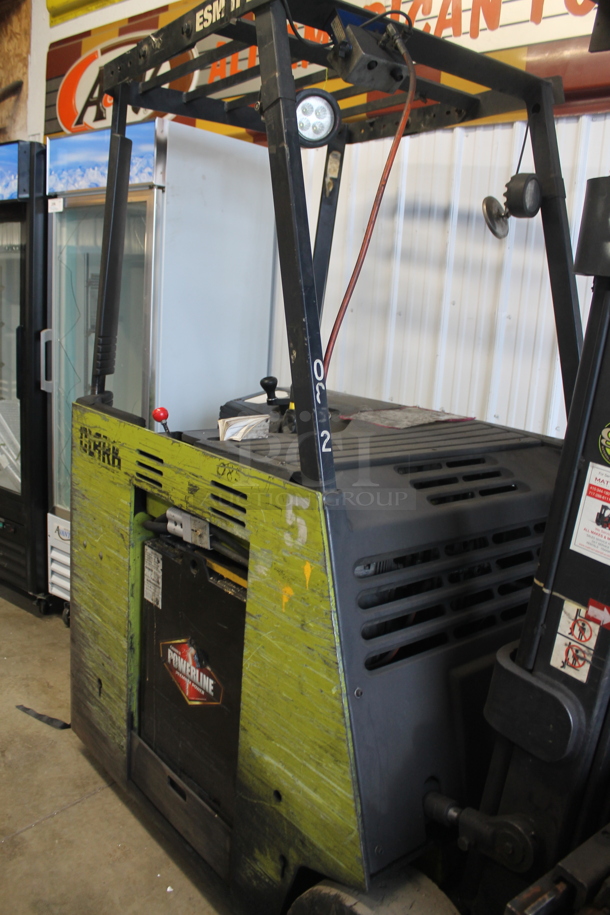 Clark ESMII-25 Metal Industrial 5,000 Pound Capacity Electric Powered Rider Forklift w/ Bulldog Battery Charger. Hours 4,932. Forklift is Tested and Working! - Image 7 of 12