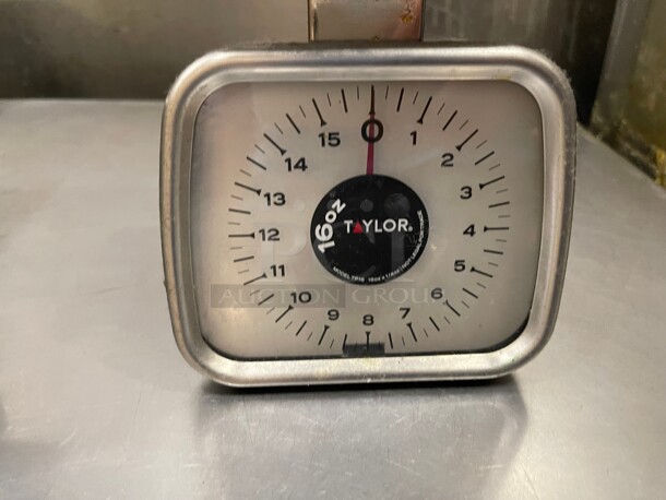 Nice! Taylor TP16 16 oz Commercial Compact Portion Scale NSF Tested and Working!  - Image 3 of 4