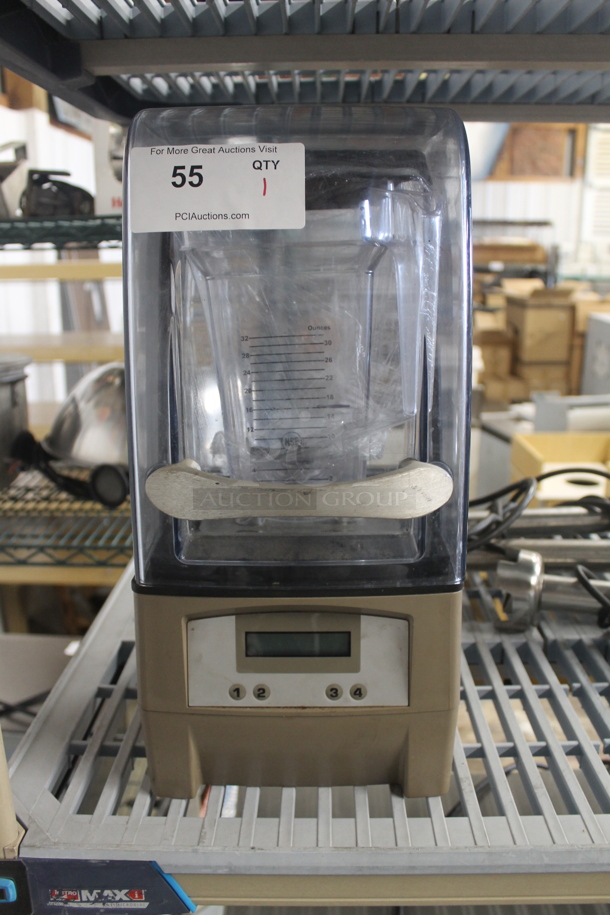 Vita-Mix VM0145 Metal Commercial Countertop Blender w/ Dome Cover and Pitcher. 120 Volts, 1 Phase. Tested and Powers On But Parts Do Not Move  - Image 1 of 5